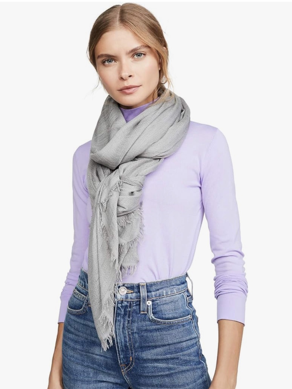 Rag & Bone Grey Buckley Scarf